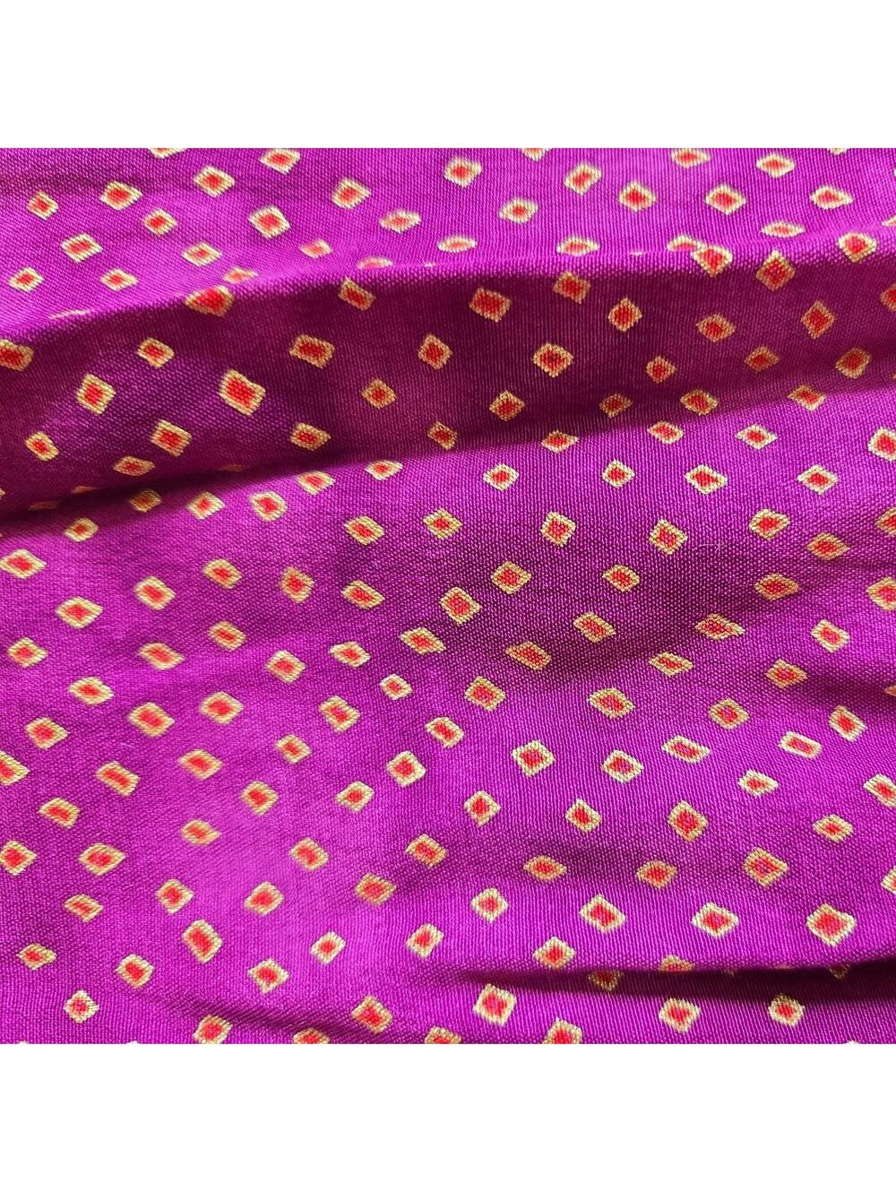 Vtg Nwt Carol Little Skirt 18 Balinese Floral Purple Rayon france flowy boho - Picture 2 of 6
